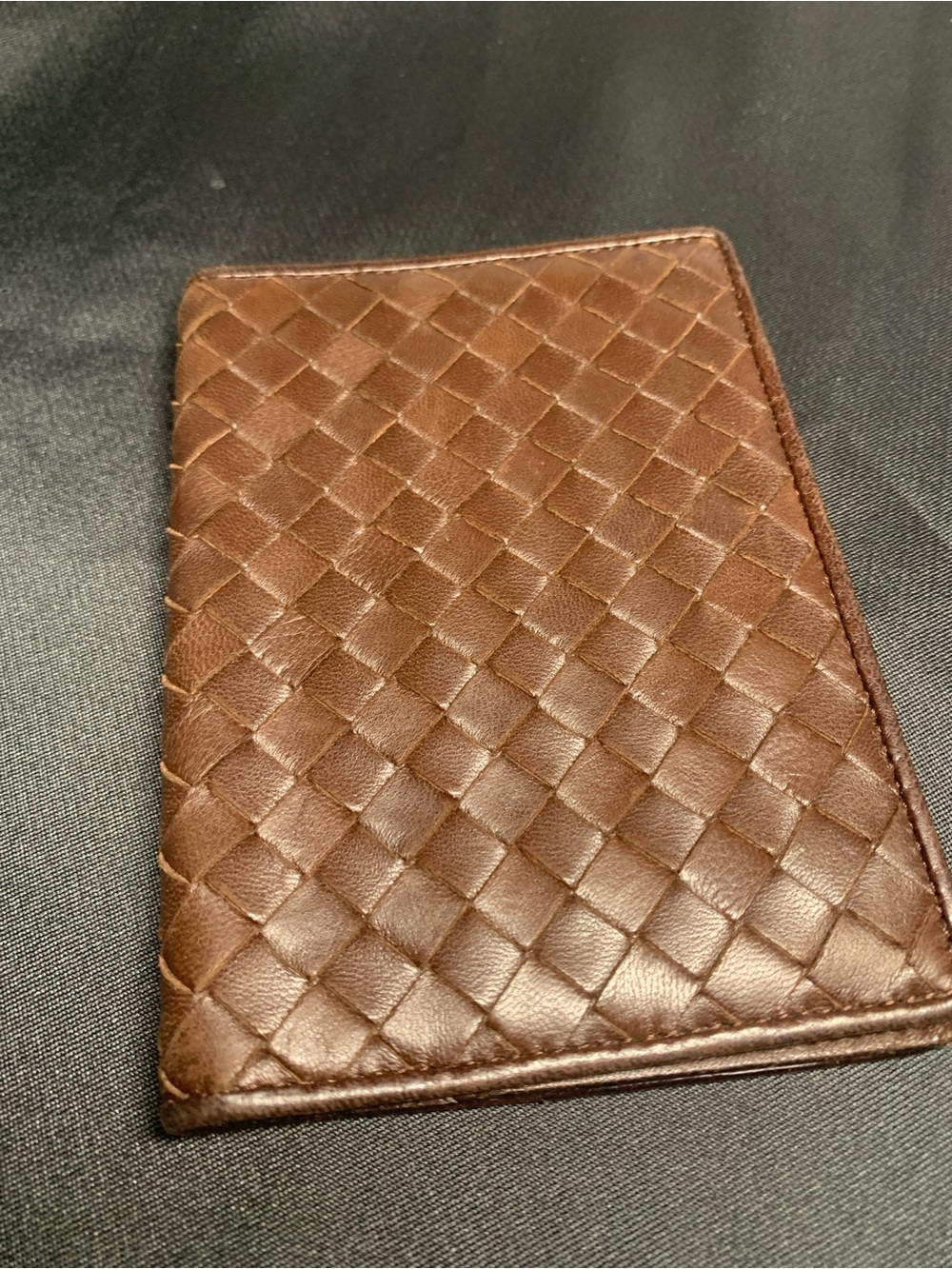Bottega Veneta Brown Intrecciato Leather Agenda Cover